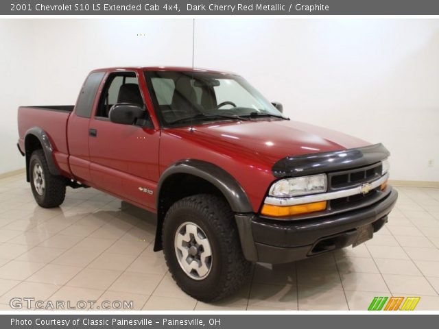 2001 Chevrolet S10 LS Extended Cab 4x4 in Dark Cherry Red Metallic