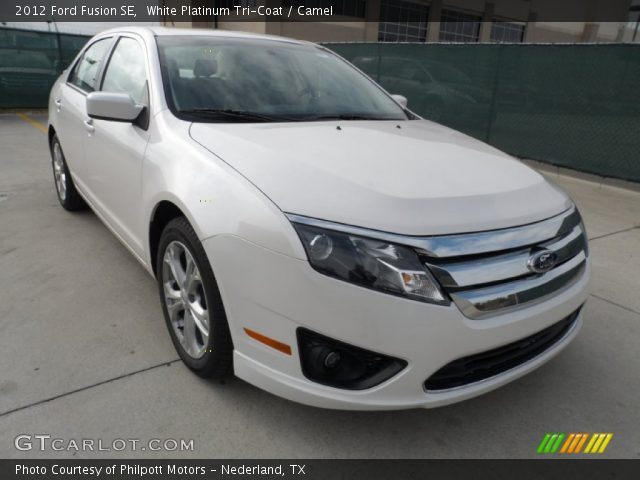 2012 Ford Fusion SE in White Platinum Tri-Coat