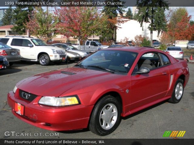 1999 Ford Mustang V6 Coupe in Laser Red Metallic