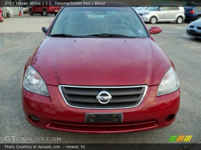 2003 Nissan Altima 2.5 S in Sonoma Sunset Red