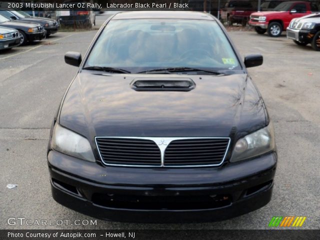2003 Mitsubishi Lancer OZ Rally in Labrador Black Pearl