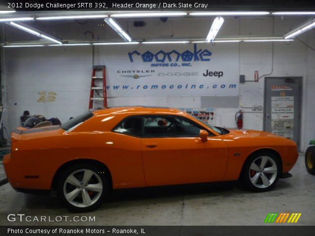 2012 Dodge Challenger SRT8 392 in Header Orange