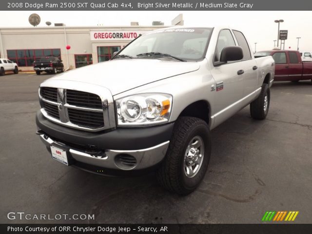 2008 Dodge Ram 2500 SXT Quad Cab 4x4 in Bright Silver Metallic
