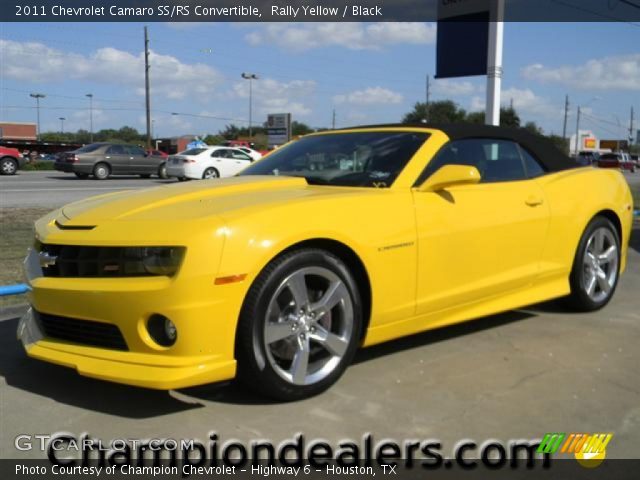 2011 Chevrolet Camaro SS/RS Convertible in Rally Yellow