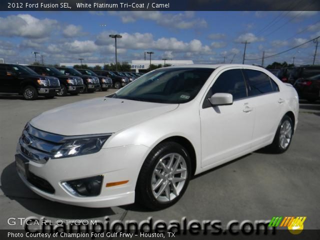 2012 Ford Fusion SEL in White Platinum Tri-Coat