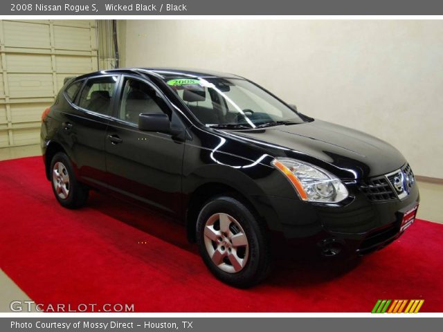 2008 Nissan Rogue S in Wicked Black