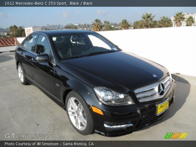 2012 Mercedes-Benz C 250 Sport in Black