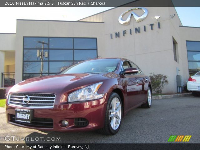 2010 Nissan Maxima 3.5 S in Tuscan Sun Red