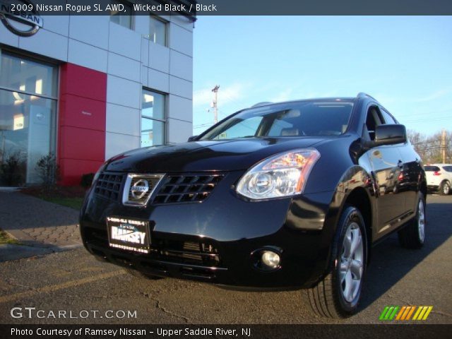 2009 Nissan Rogue SL AWD in Wicked Black