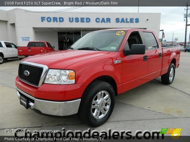 2008 Ford F150 XLT SuperCrew in Bright Red