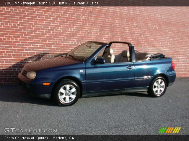 2001 Volkswagen Cabrio GLX in Batik Blue Pearl