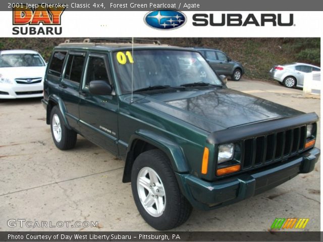 2001 Jeep Cherokee Classic 4x4 in Forest Green Pearlcoat