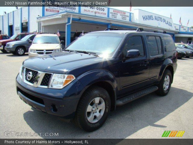 2007 Nissan Pathfinder SE in Majestic Blue Metallic