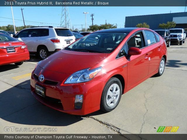 2011 Toyota Prius Hybrid III in Barcelona Red Metallic