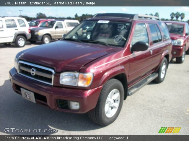 2003 Nissan Pathfinder SE in Merlot Red Pearl