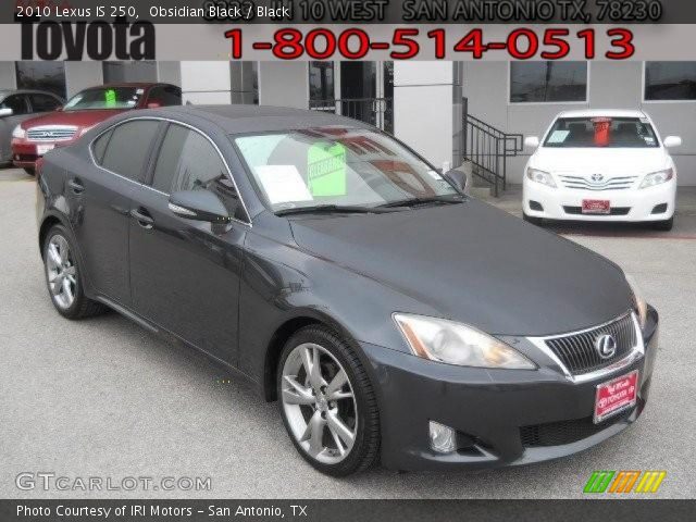 2010 Lexus IS 250 in Obsidian Black