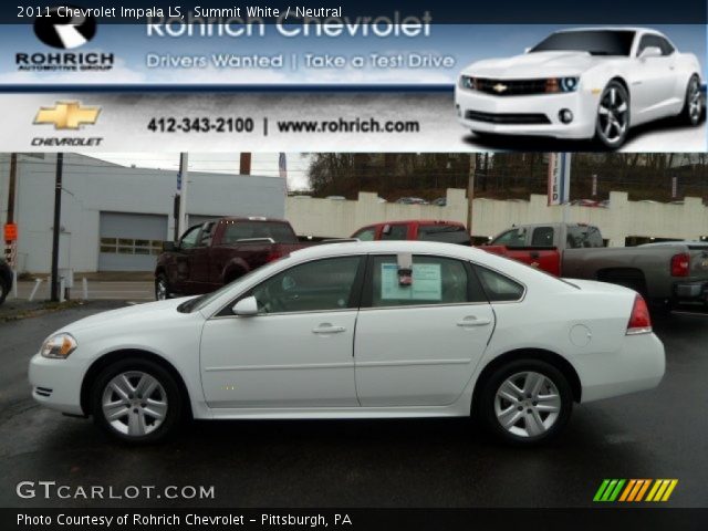 2011 Chevrolet Impala LS in Summit White