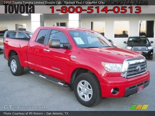 2007 Toyota Tundra Limited Double Cab in Radiant Red