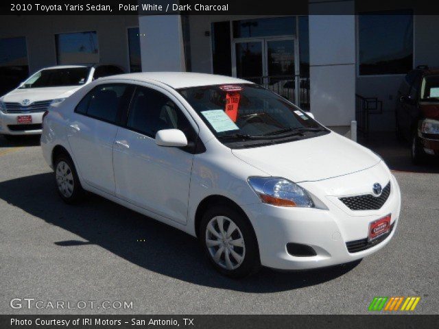 2010 Toyota Yaris Sedan in Polar White