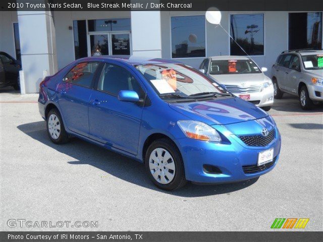 2010 Toyota Yaris Sedan in Blue Streak Metallic