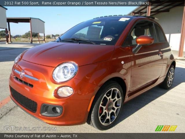 2012 Fiat 500 Sport in Rame (Copper Orange)