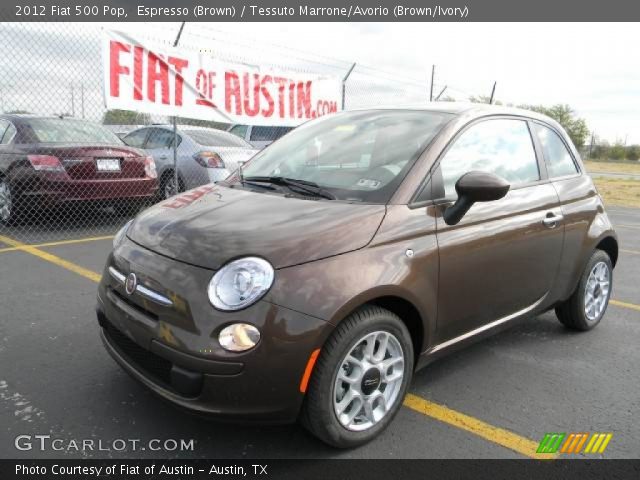 2012 Fiat 500 Pop in Espresso (Brown)