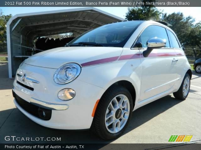 2012 Fiat 500 Pink Ribbon Limited Edition in Bianco Perla (Pearl White)