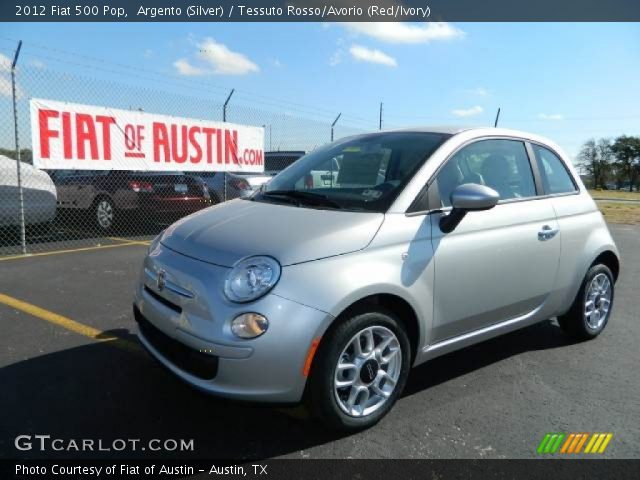 2012 Fiat 500 Pop in Argento (Silver)