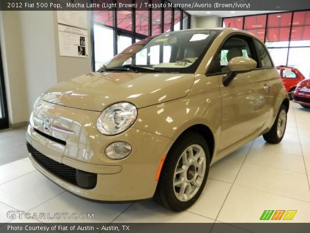 2012 Fiat 500 Pop in Mocha Latte (Light Brown)