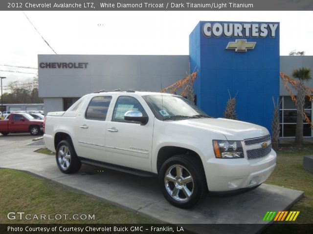 2012 Chevrolet Avalanche LTZ in White Diamond Tricoat