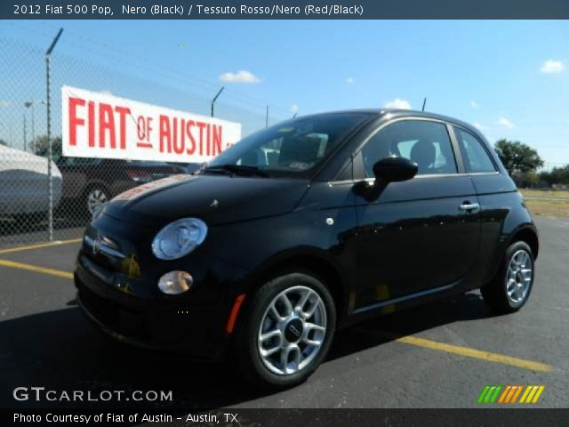 2012 Fiat 500 Pop in Nero (Black)