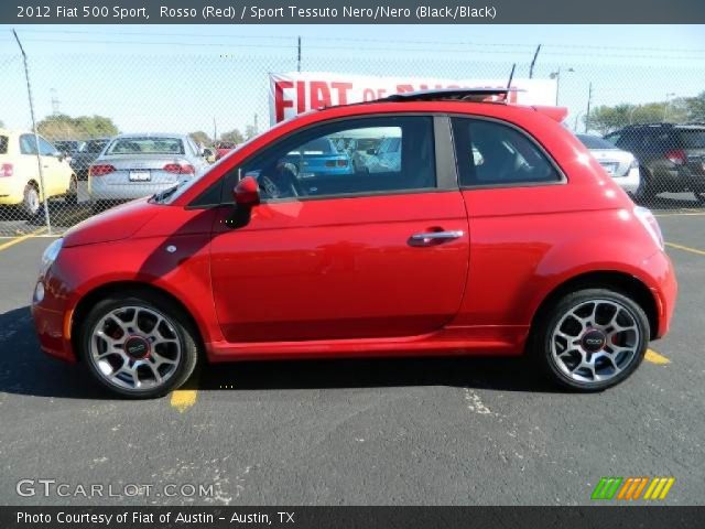 2012 Fiat 500 Sport in Rosso (Red)