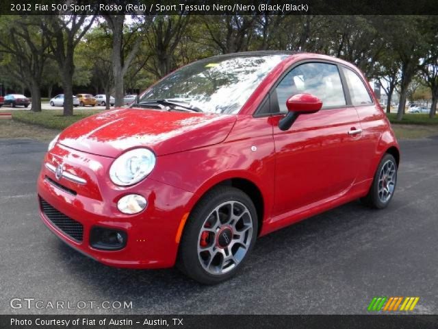 2012 Fiat 500 Sport in Rosso (Red)