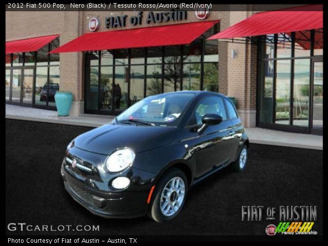 2012 Fiat 500 Pop in Nero (Black)