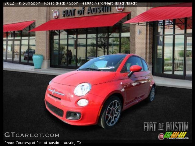 2012 Fiat 500 Sport in Rosso (Red)