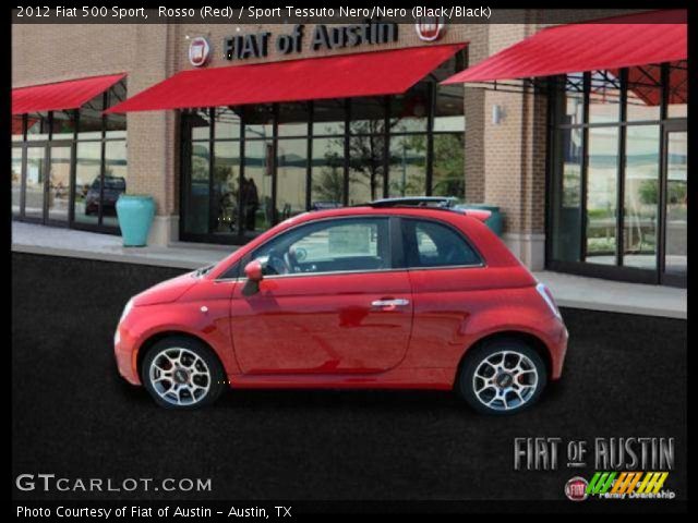 2012 Fiat 500 Sport in Rosso (Red)