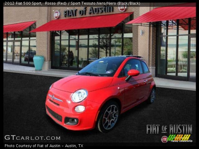 2012 Fiat 500 Sport in Rosso (Red)