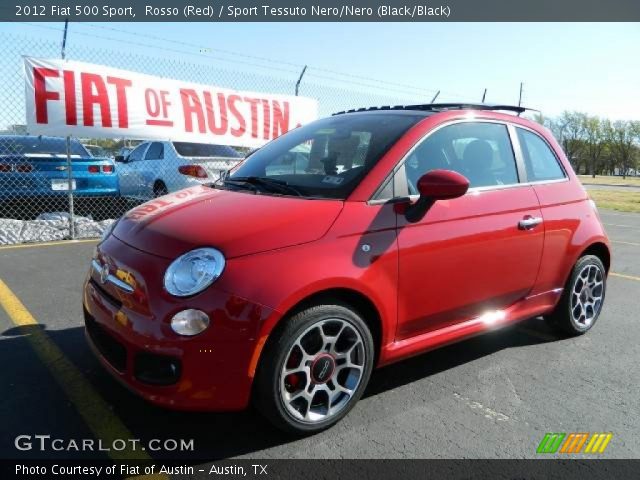 2012 Fiat 500 Sport in Rosso (Red)