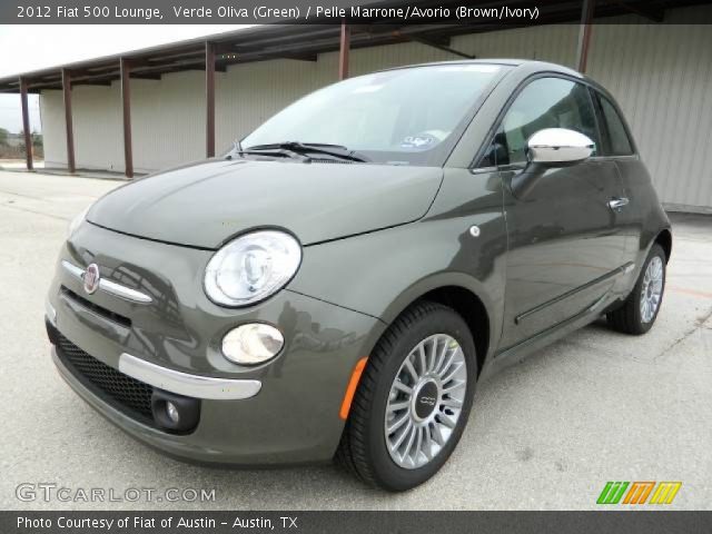 2012 Fiat 500 Lounge in Verde Oliva (Green)