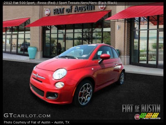 2012 Fiat 500 Sport in Rosso (Red)
