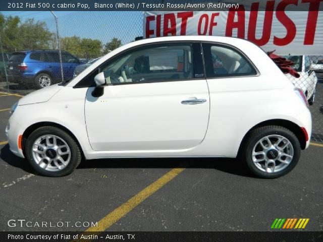 2012 Fiat 500 c cabrio Pop in Bianco (White)