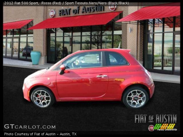 2012 Fiat 500 Sport in Rosso (Red)