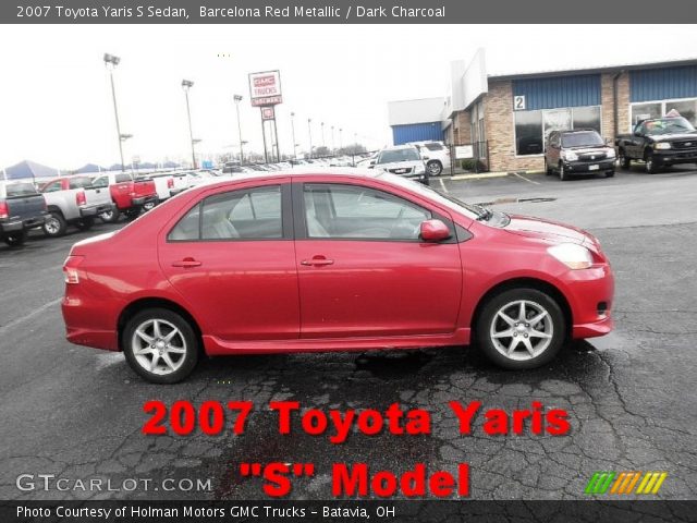 2007 Toyota Yaris S Sedan in Barcelona Red Metallic