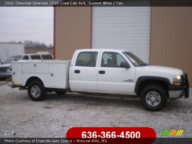 2002 Chevrolet Silverado 2500 Crew Cab 4x4 in Summit White