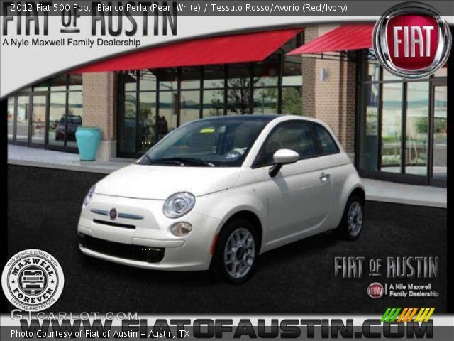 2012 Fiat 500 Pop in Bianco Perla (Pearl White)