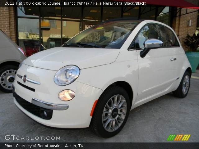 2012 Fiat 500 c cabrio Lounge in Bianco (White)