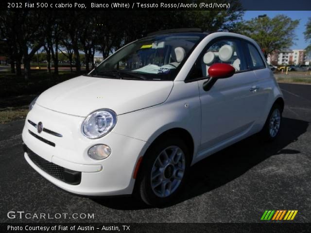 2012 Fiat 500 c cabrio Pop in Bianco (White)