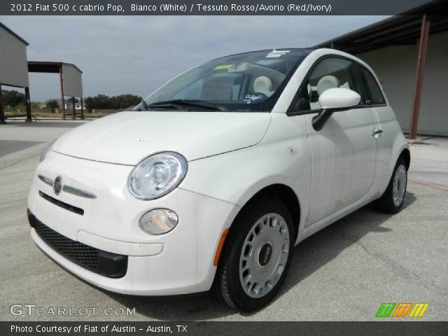 2012 Fiat 500 c cabrio Pop in Bianco (White)