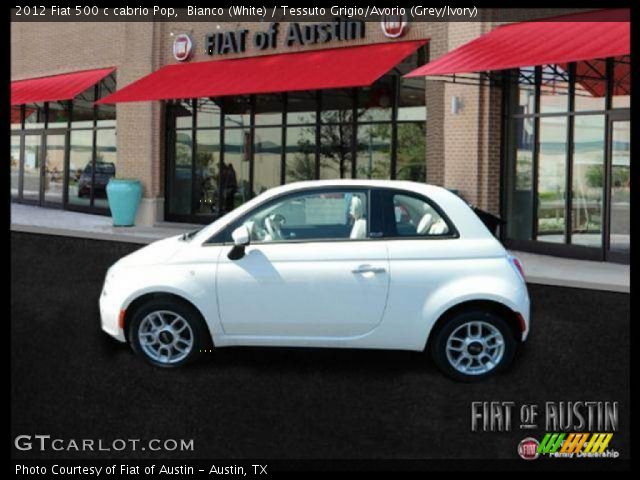 2012 Fiat 500 c cabrio Pop in Bianco (White)