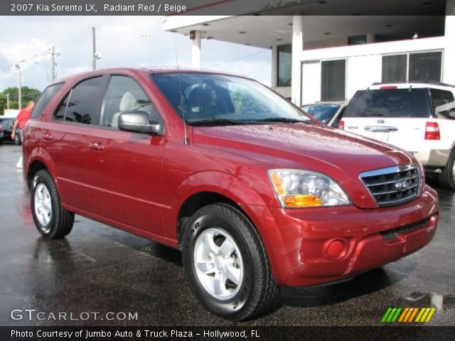 2007 Kia Sorento LX in Radiant Red